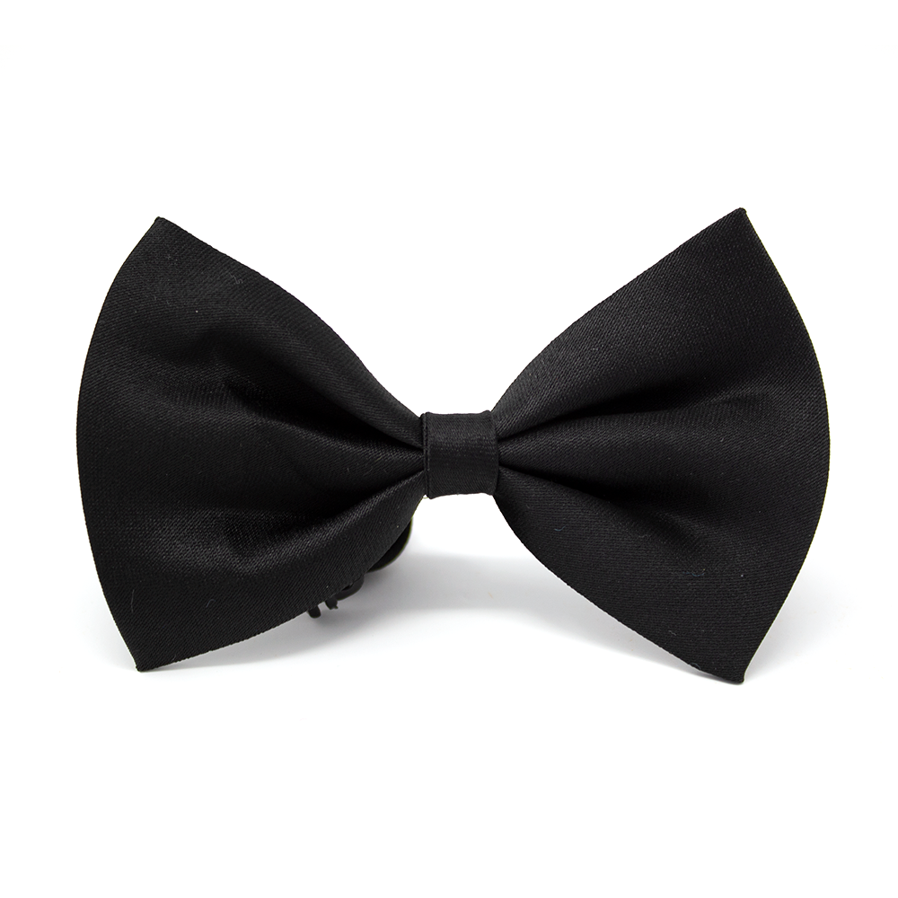 Black dog bow tie hot sale