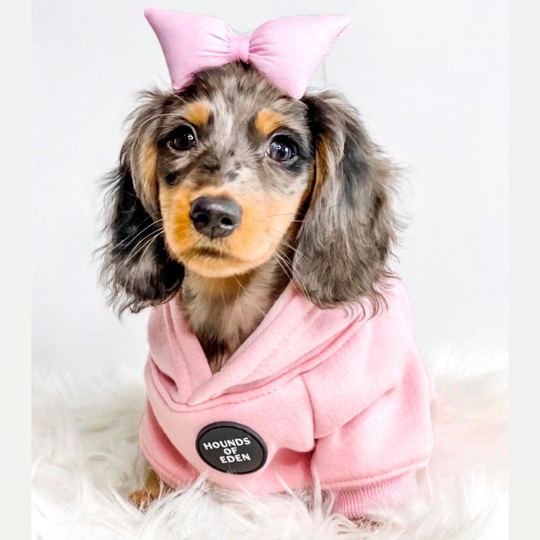 Dog Hoodie - Light Pink