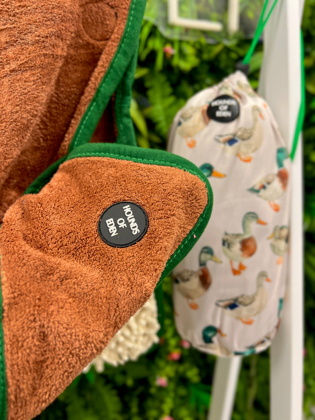 Puddle Ducks Dog Towel