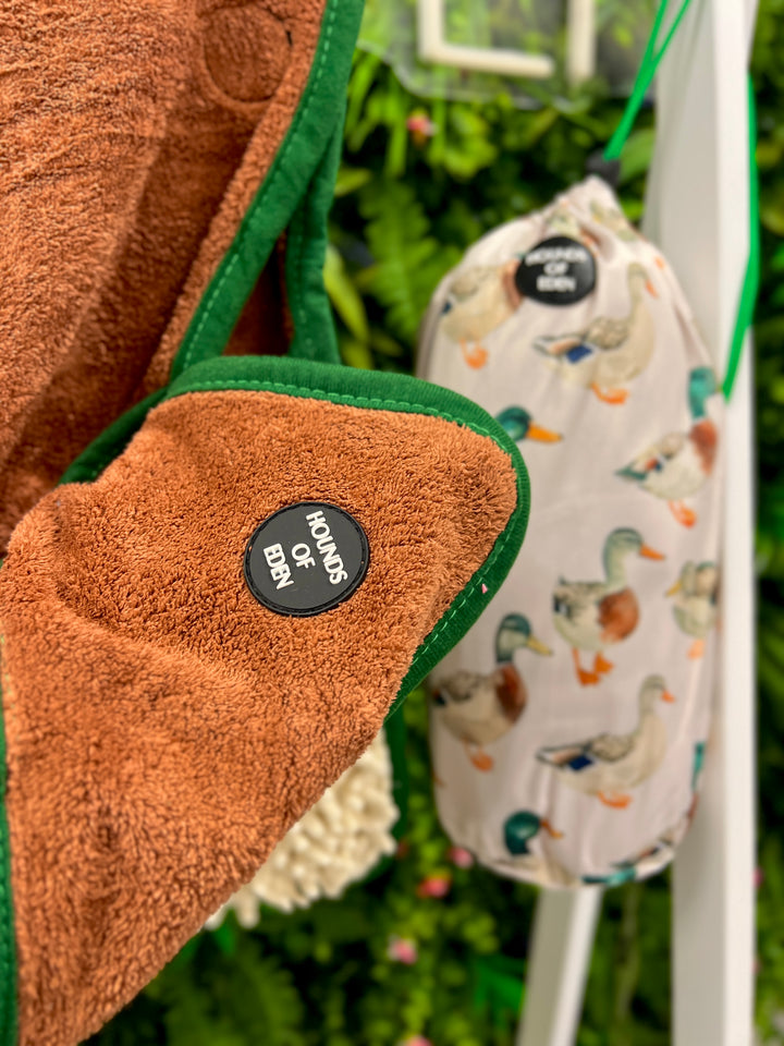 Puddle Ducks Dog Towel