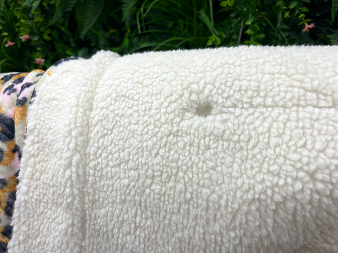 OUTLET - Sage Leopard Snuggle Blanket