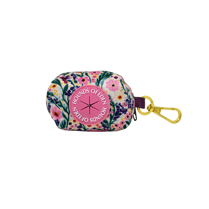 Patchy’s Plum Petals - Dog Collar + ID Tag Holder