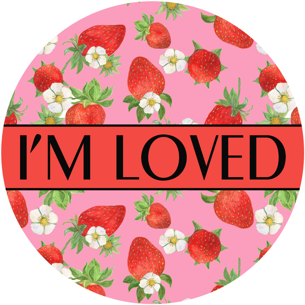 Strawberry Patch Pet Tag