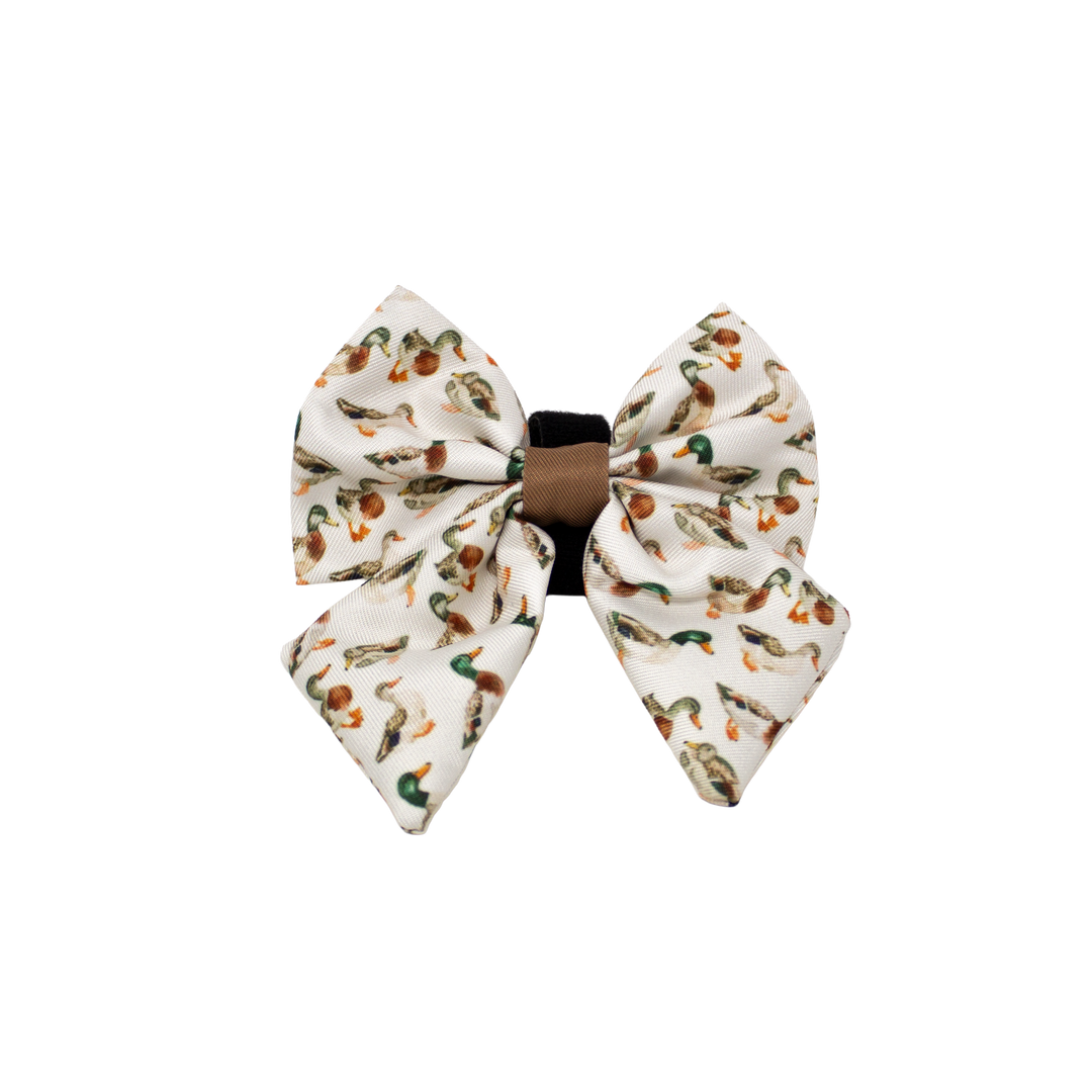 Puddle Ducks - Dog Collar + ID Tag Holder