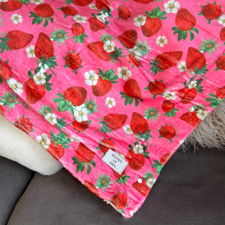 Strawberry Patch Snuggle Blanket