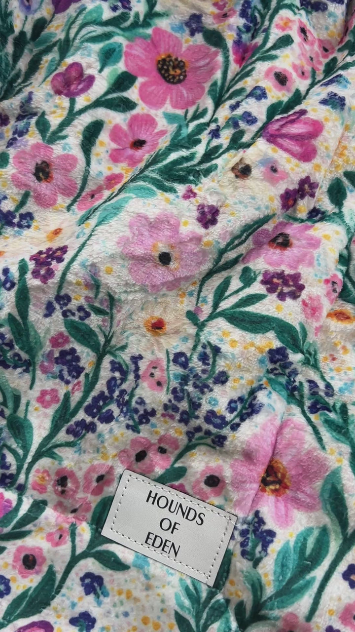 Patchy’s Plum Petals - Dog Sailor Bow Tie