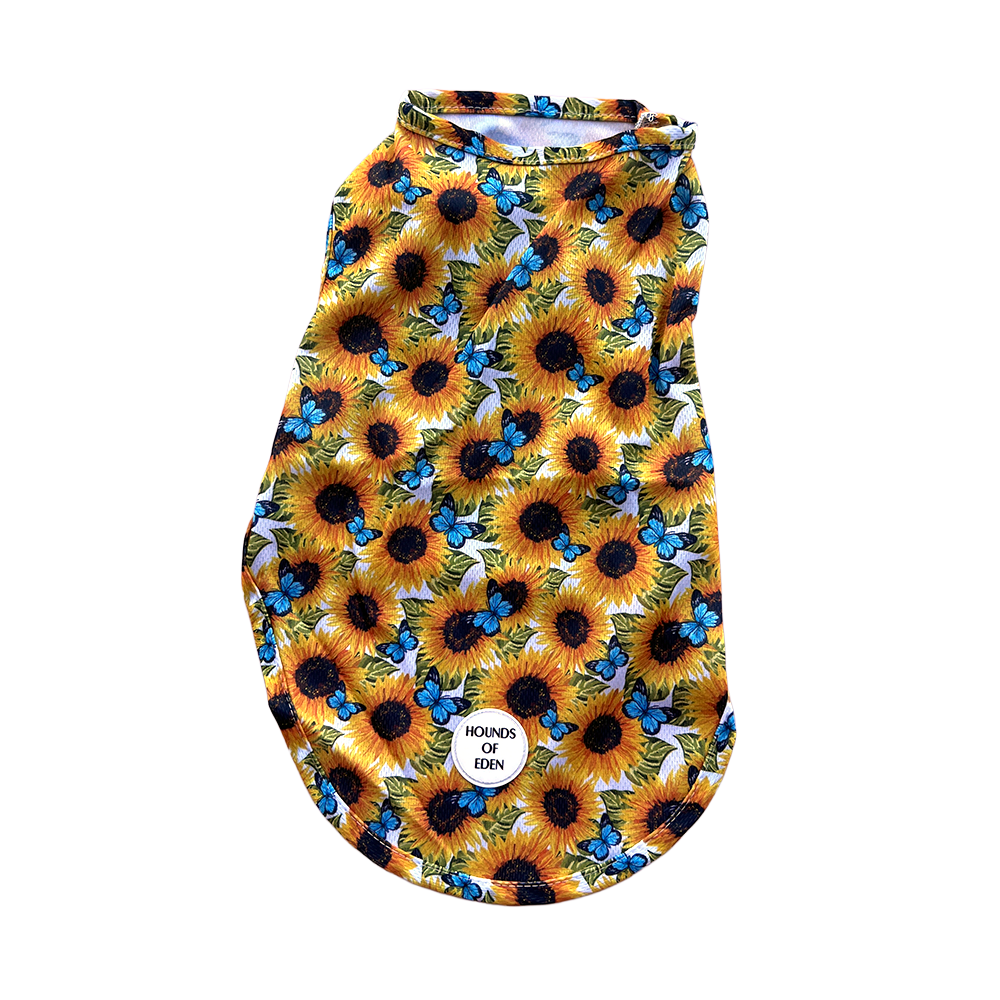 Sunflower Flutter Dog Cooling Vest