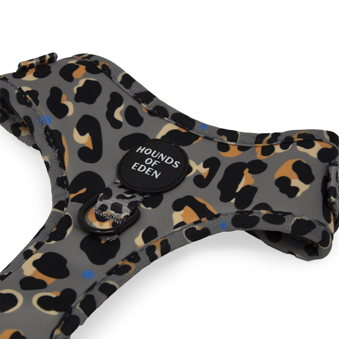 'Steel Leopard' - Khaki/Grey Dog Harness