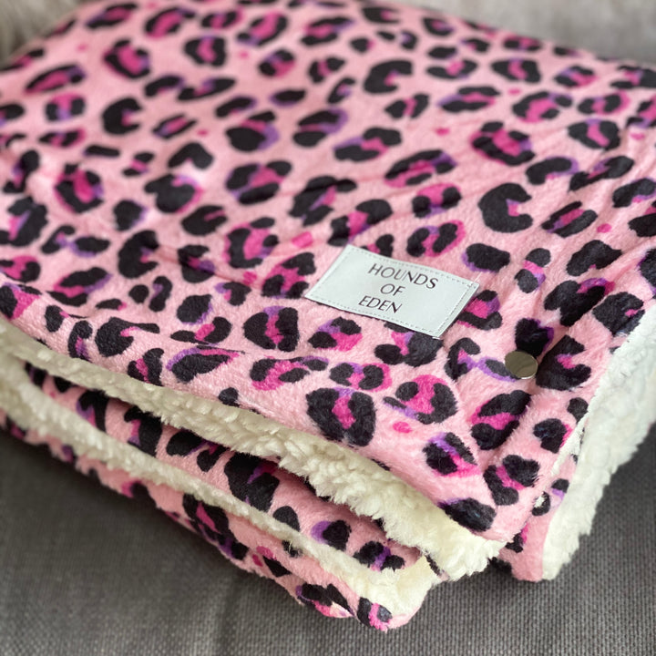 Blushing Leopard Snuggle Blanket