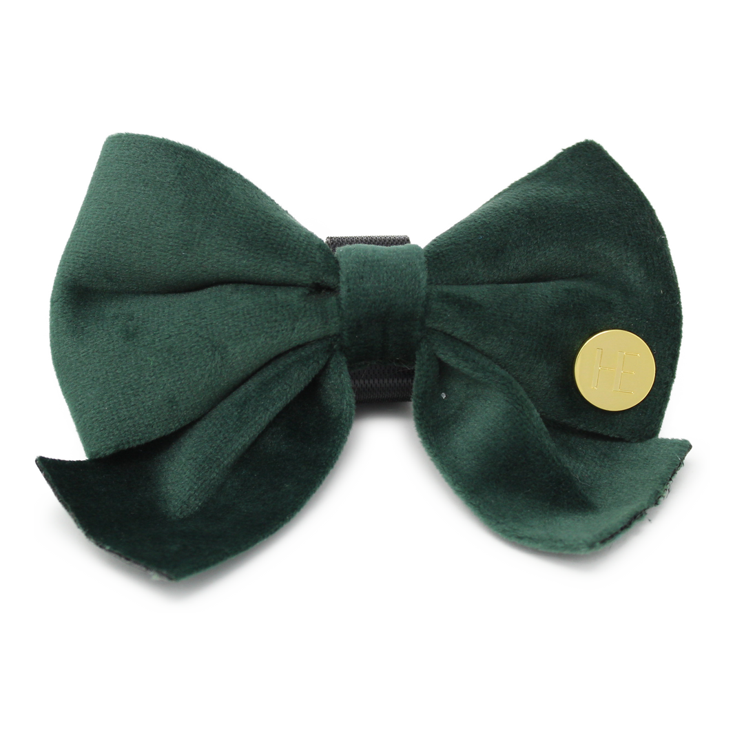Olive Green Velvet Sailor Bow Tie