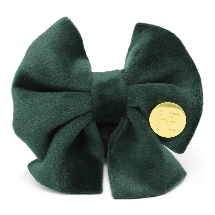 Olive Green Velvet Sailor Bow Tie