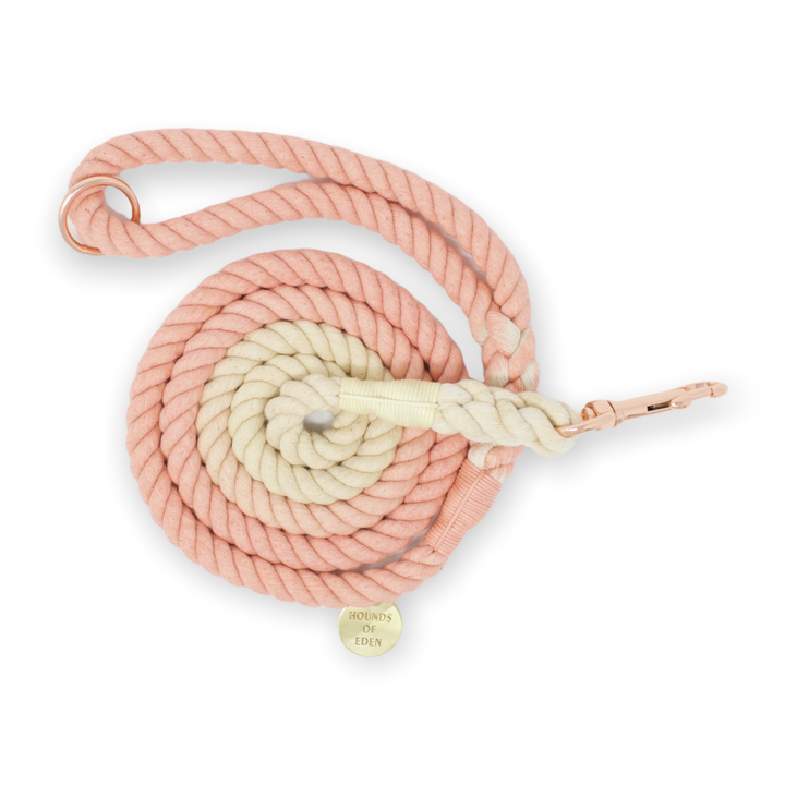Peachy Pink & Nude Ombre Rope Lead