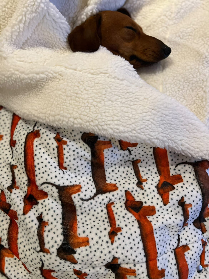 Sizzlin' Sausages Dog Snuggle Blanket