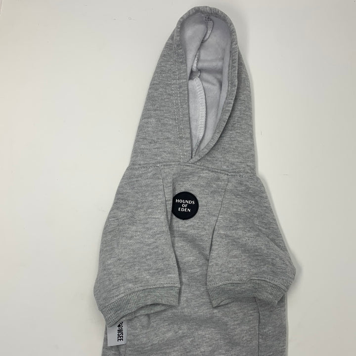 OUTLET-LARGE DOG HOODIE - GREY-0103